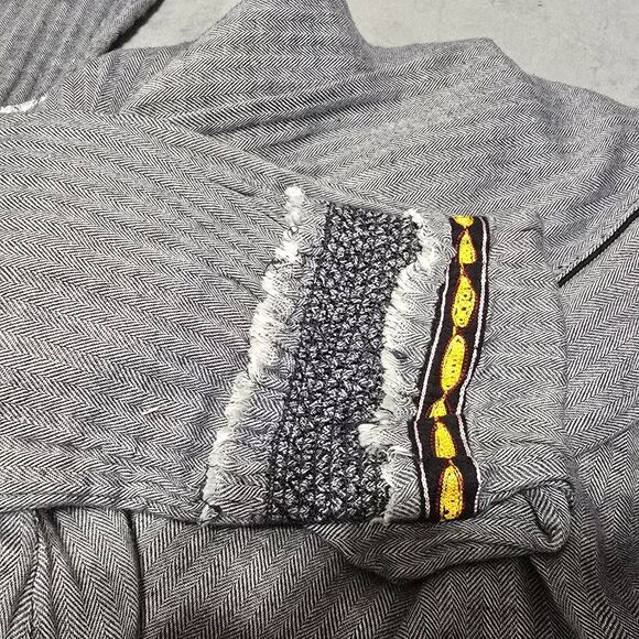 Luv 2 Luv Boho Long Sleeve Dress With Ties And Pockets, Size L - Picture 10 of 15